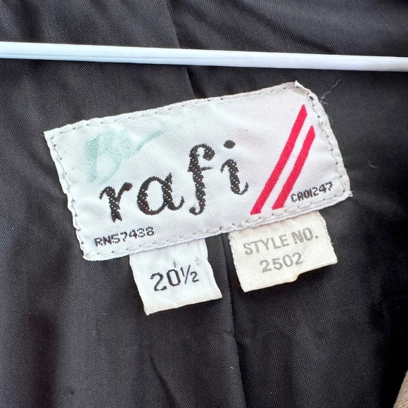 Vintage 80s Rain Jacket Trench Coat Shell Rafi - Picture 3 of 5